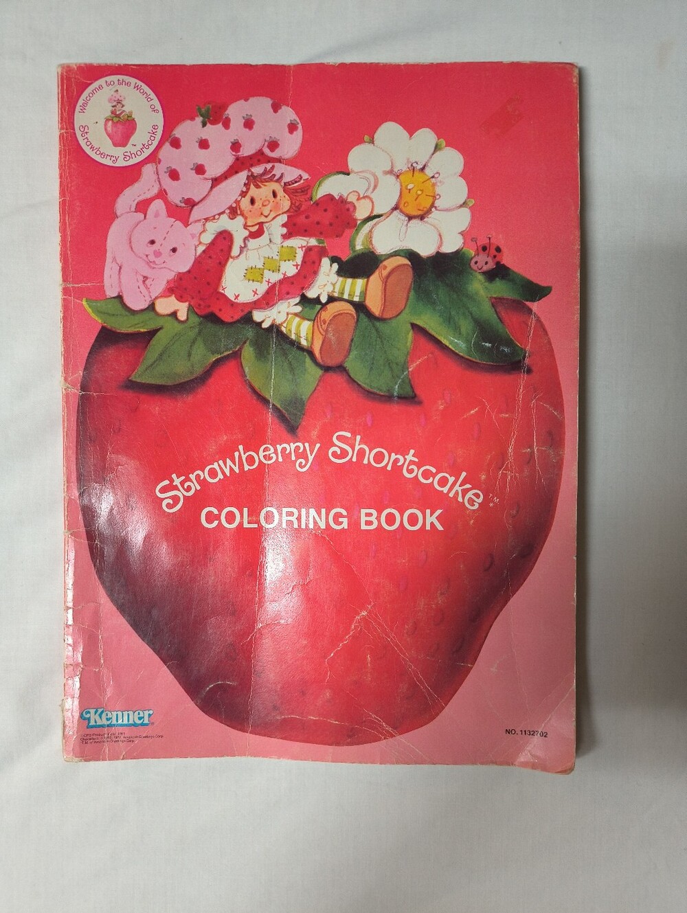 1980 Strawberry Shortcake Coloring Book - Pink & Red Cover Kenner